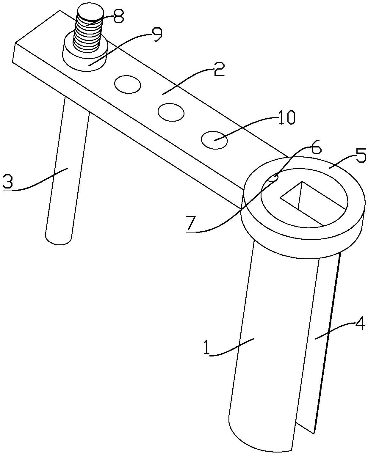 Auxiliary mechanism used for key groove forming of chain wheel with multiple sizes