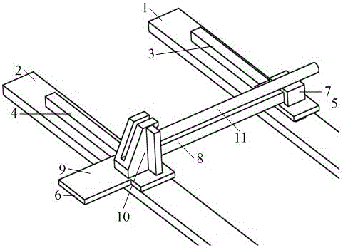 Protection film breaking mechanism for aluminum material film pasting machine