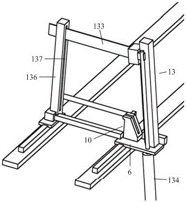 Protection film breaking mechanism for aluminum material film pasting machine