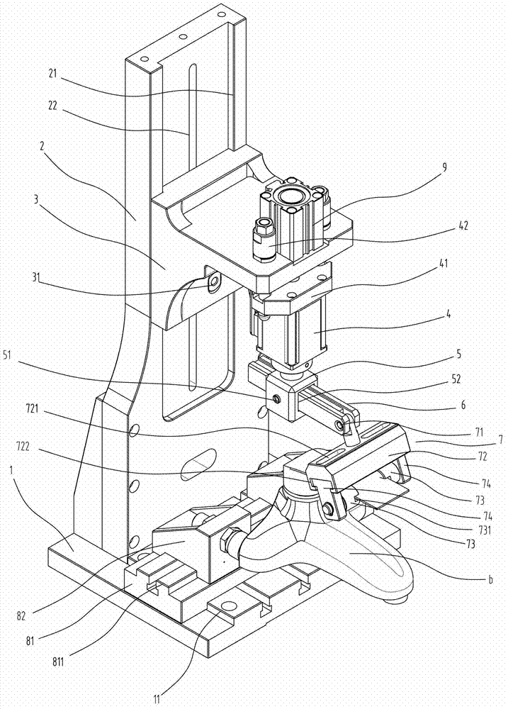 Device for detecting service life of valve core of water nozzle