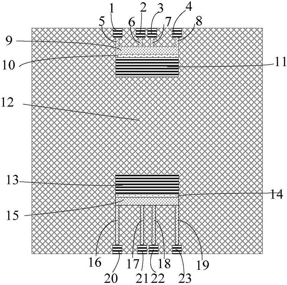 High-sensitivity micro-nano giant piezoresistive rainfall sensor and preparation method and measurement structure thereof