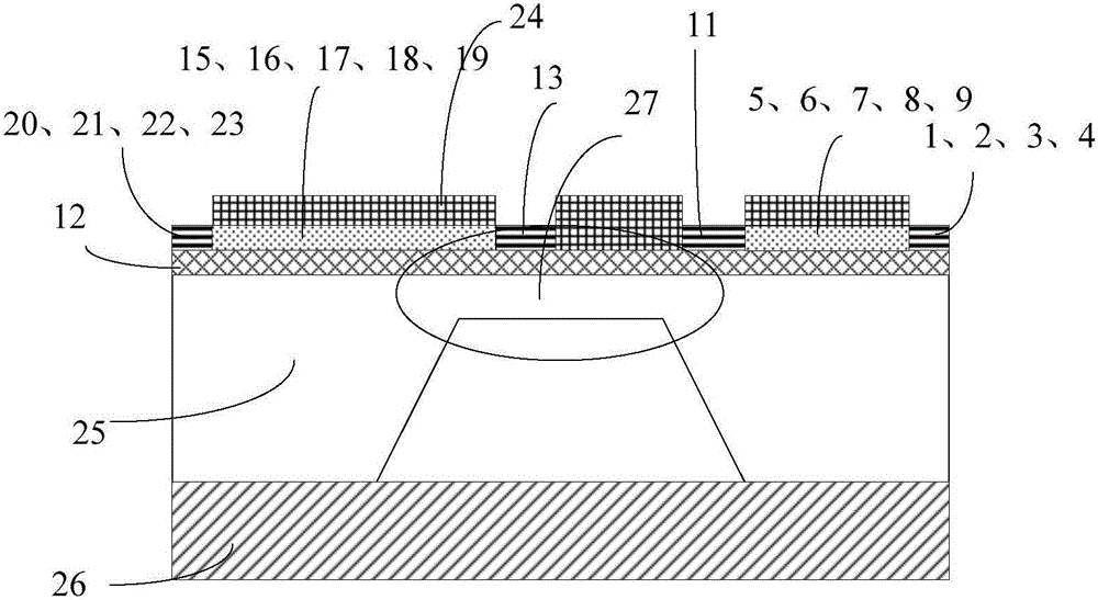 High-sensitivity micro-nano giant piezoresistive rainfall sensor and preparation method and measurement structure thereof