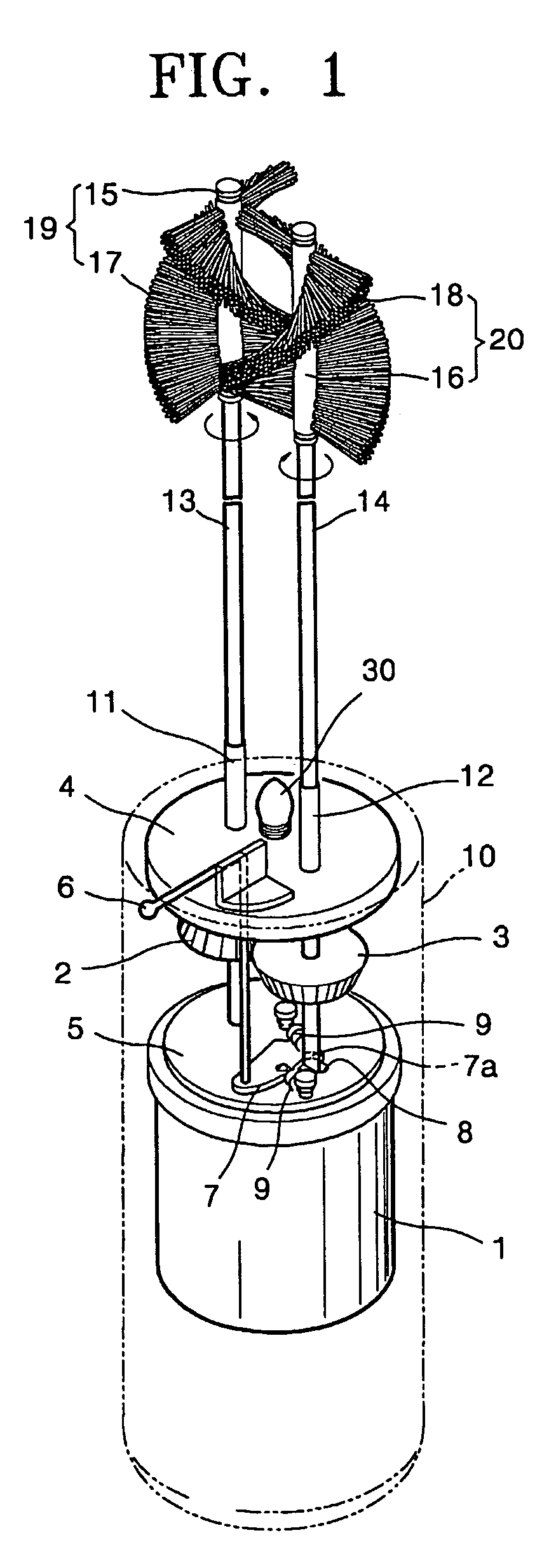 Electron-motion toothbrush