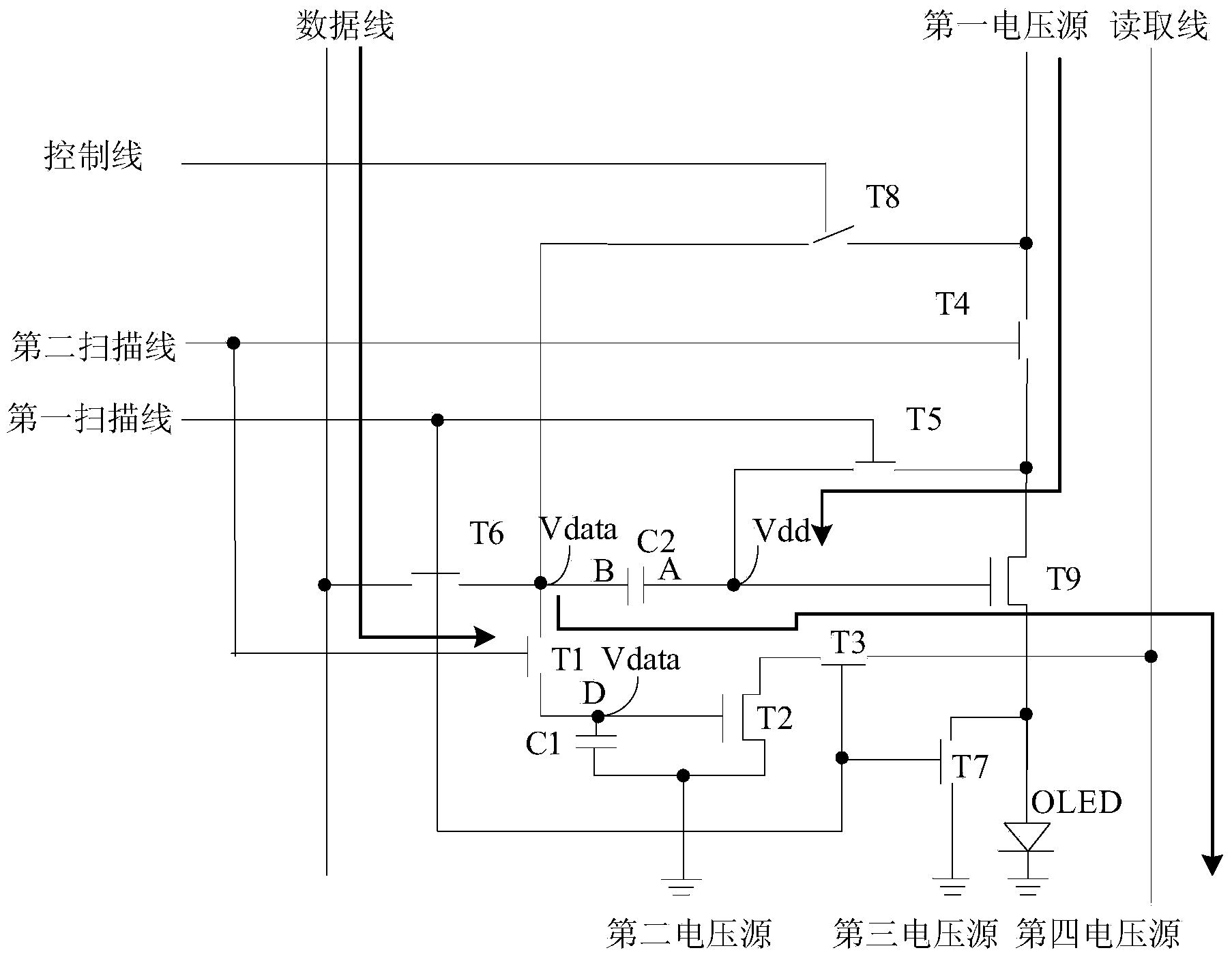 Touch display drive circuit and drive method and display device thereof