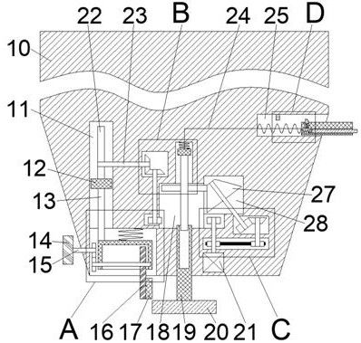 Handheld grinding device suitable for one-key cleaning of multi-size grinding wheels