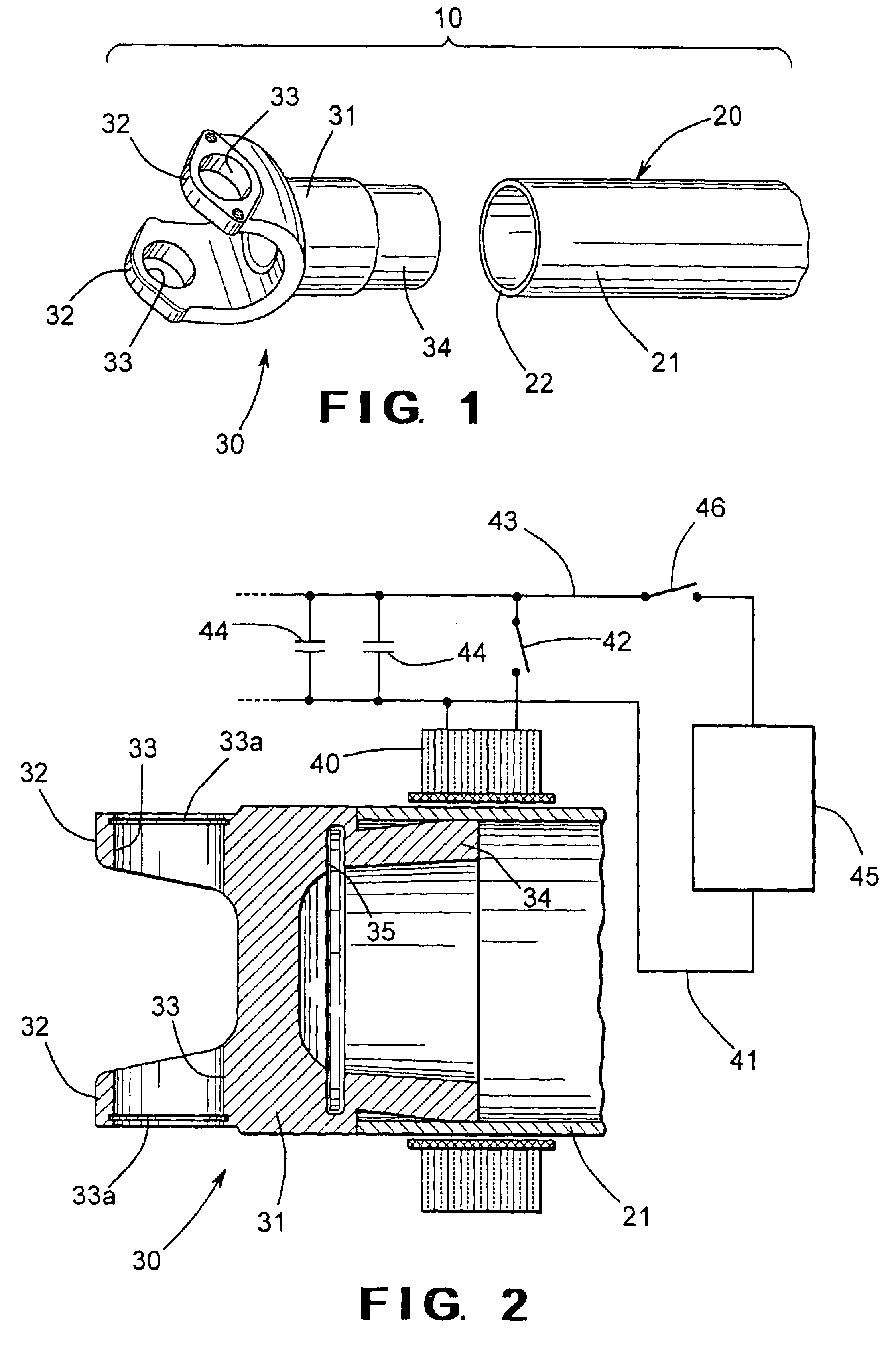 Apparatus for securing a yoke to a tube using magnetic pulse welding techniques