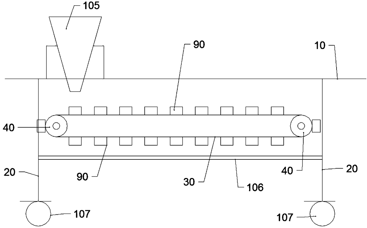 Metal plate stamping part transfer device