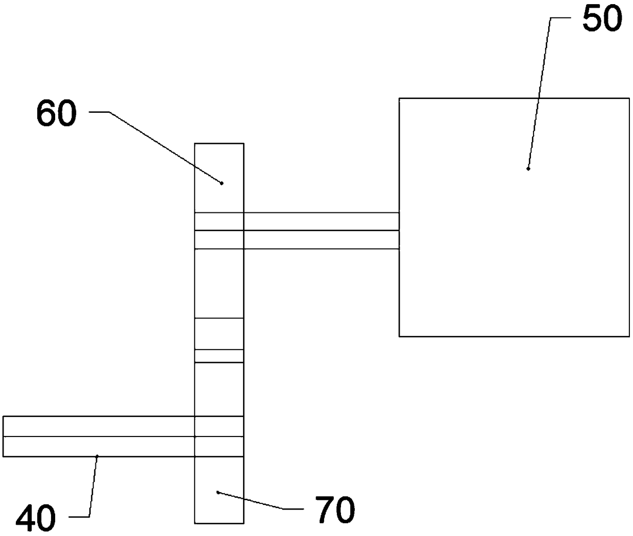 Metal plate stamping part transfer device