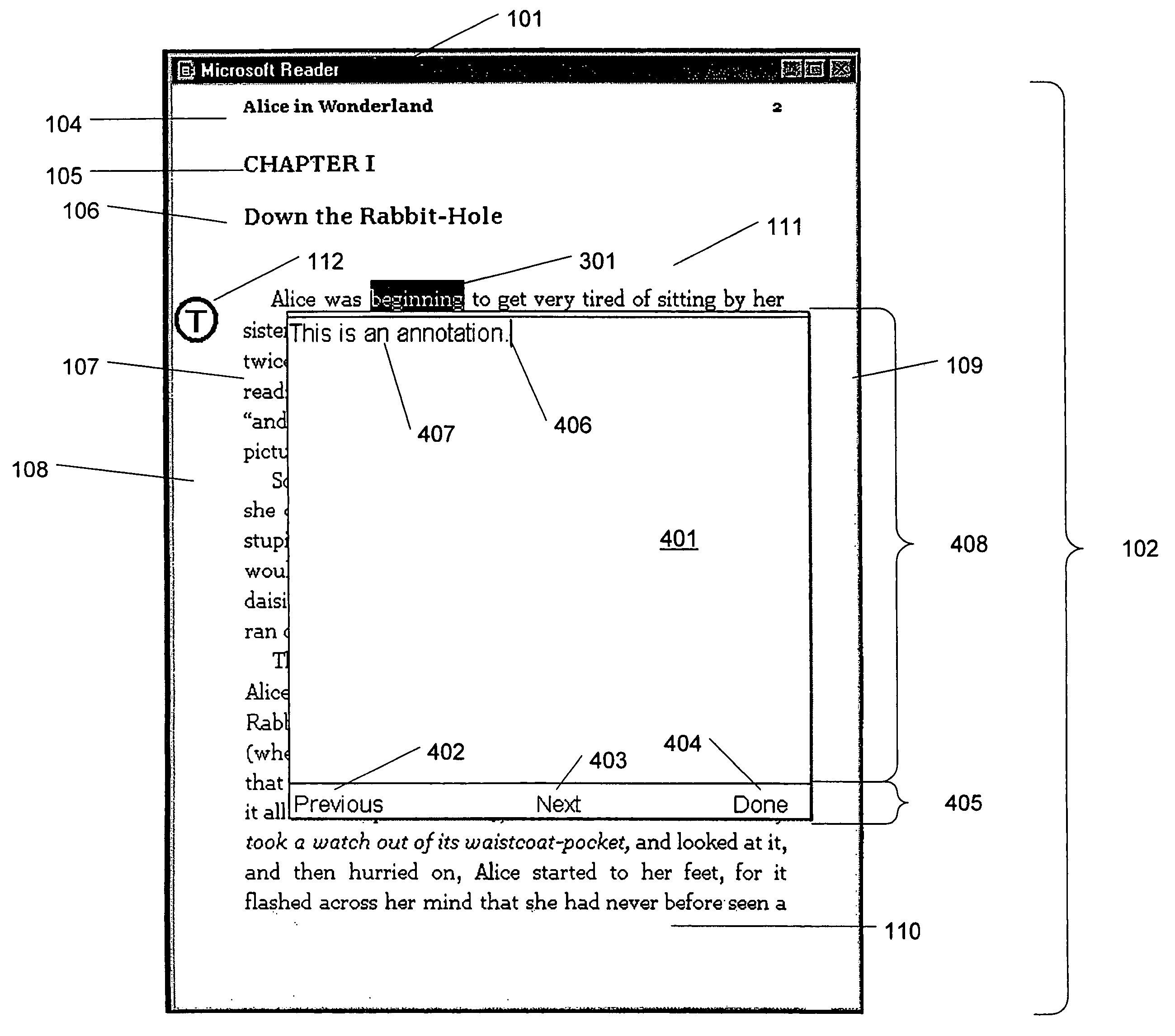 Method and apparatus for capturing and rendering text annotations for non-modifiable electronic content