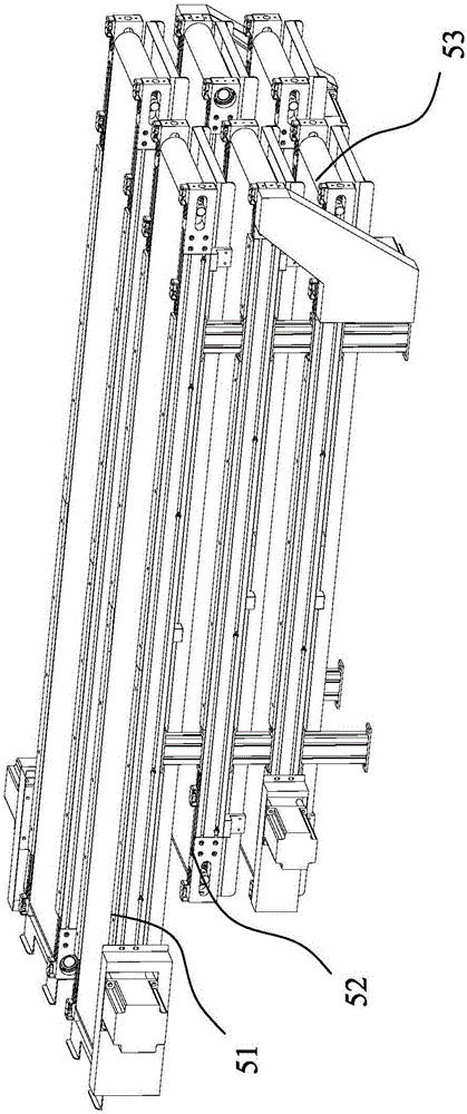 Automatic loading and unloading device for power battery production line