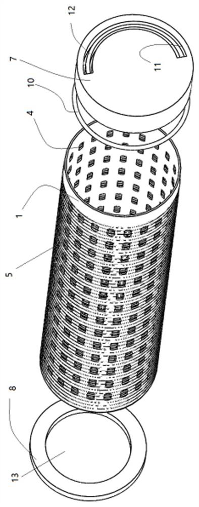 A kind of filter element and purification method for filtering raw water