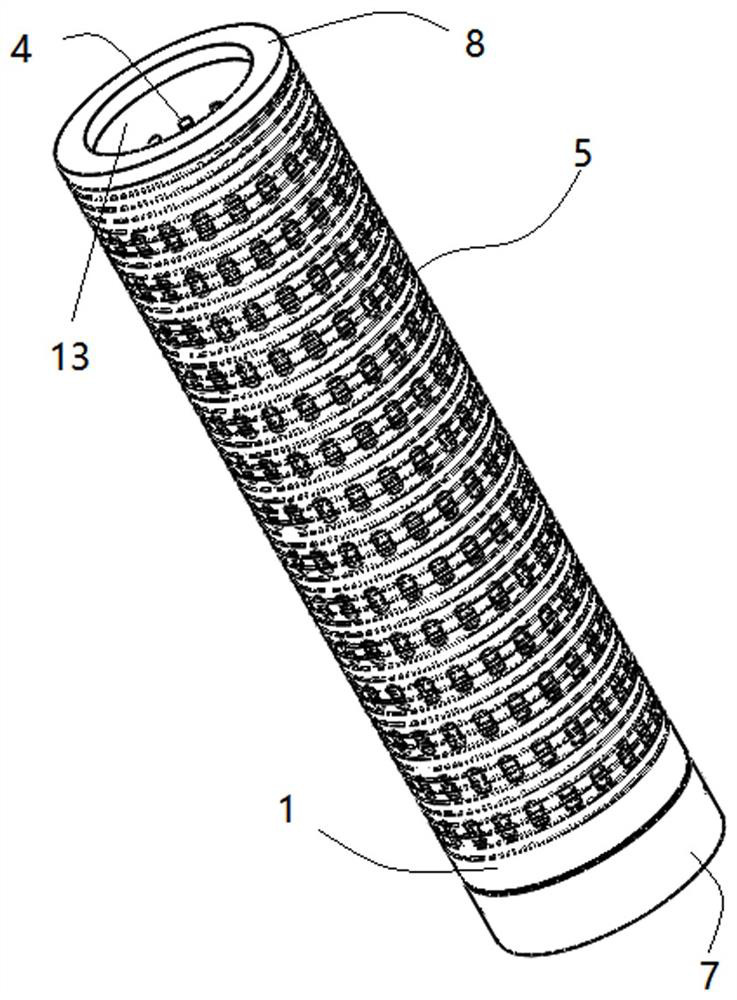 A kind of filter element and purification method for filtering raw water