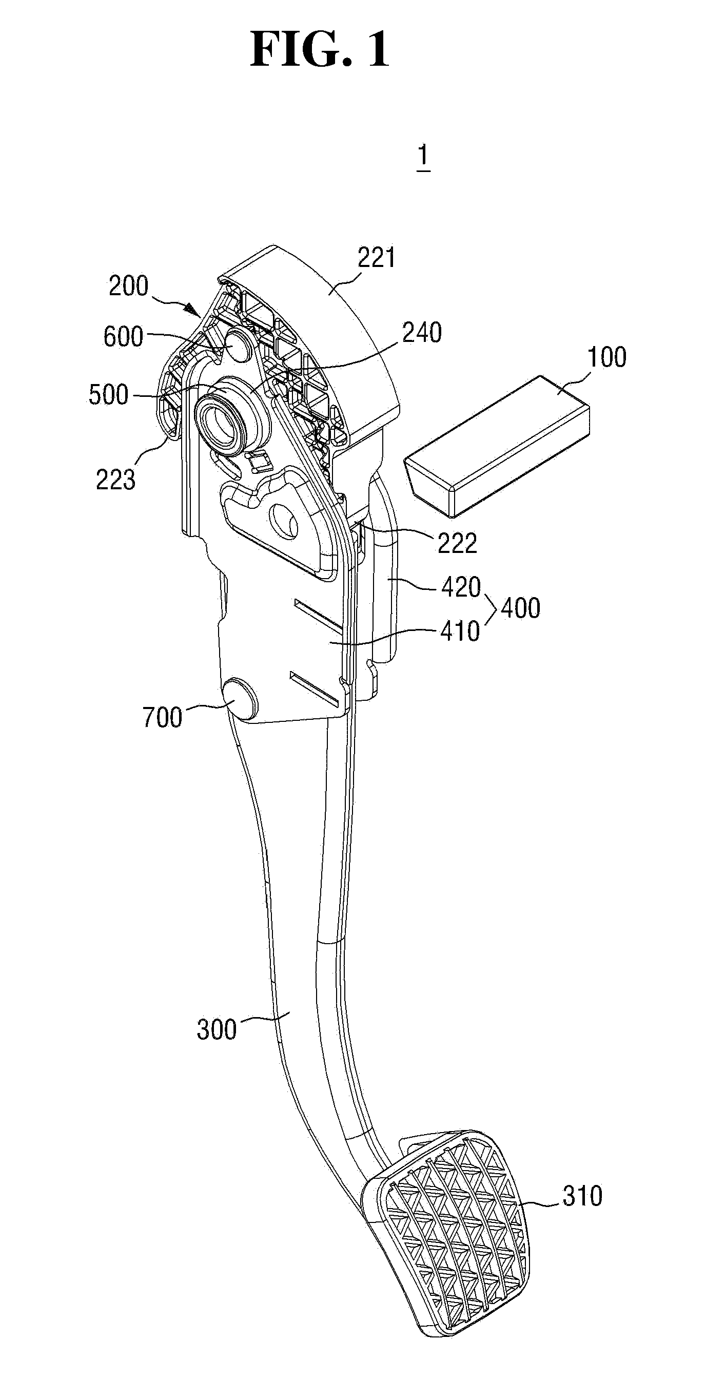 Apparatus for preventing automotive pedal from being pushed rearward