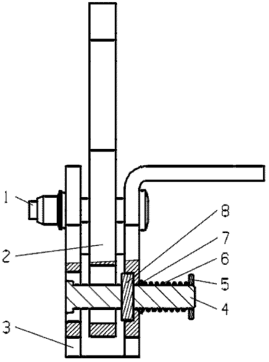 Lower railway truck door locking device