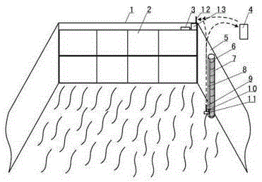 External power supply type riverbed water level centralized monitoring system based on Internet of Things