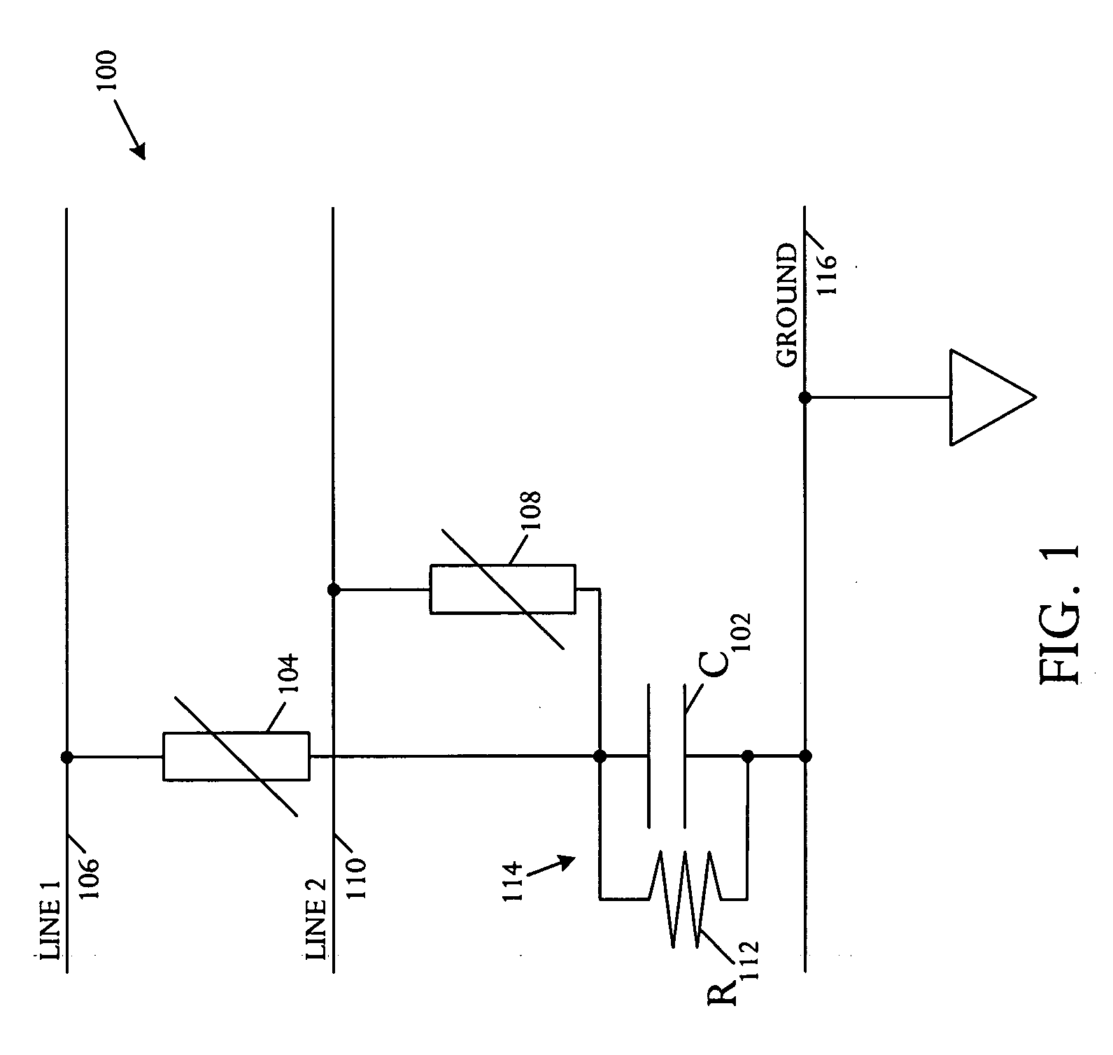 Common mode surge protection filter