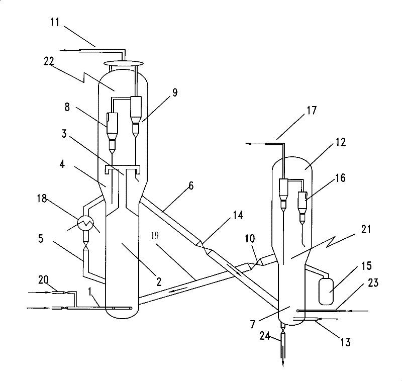 Method for reducing catalyst contamination in reaction for preparing light olefins from methanol