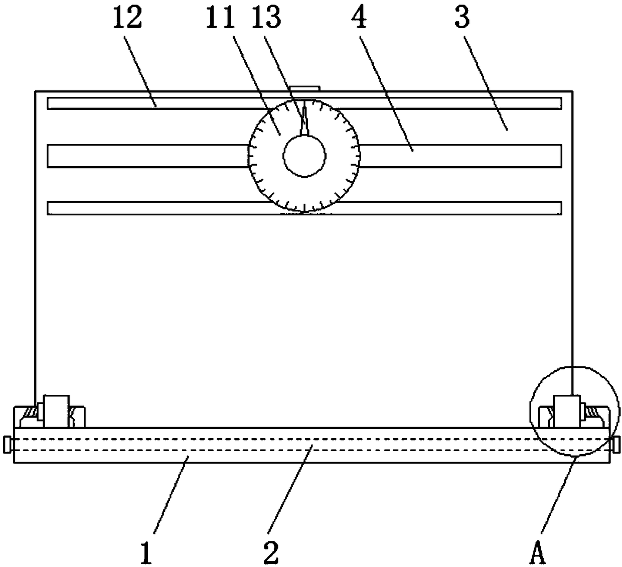 Angle-adjustable clamping-type photovoltaic solar panel auxiliary mounting device