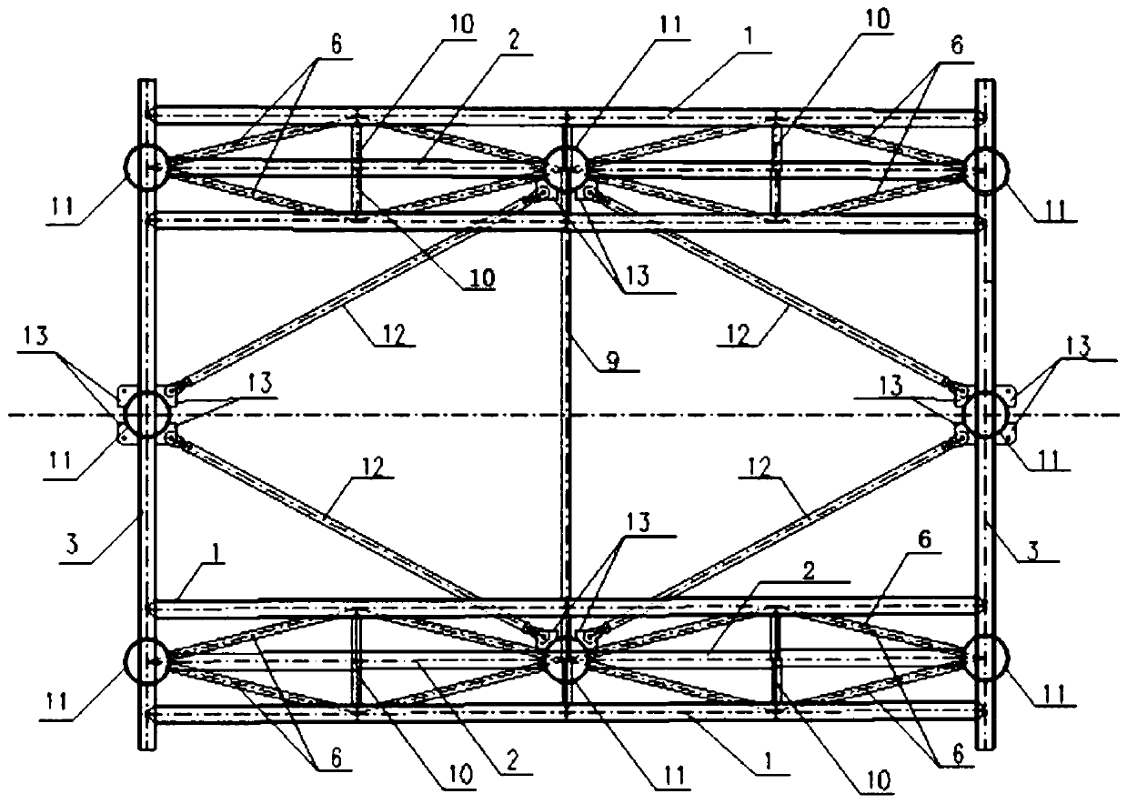 Circular ring suspender and welded hollow spherical joint stiffening beam glass suspension bridge