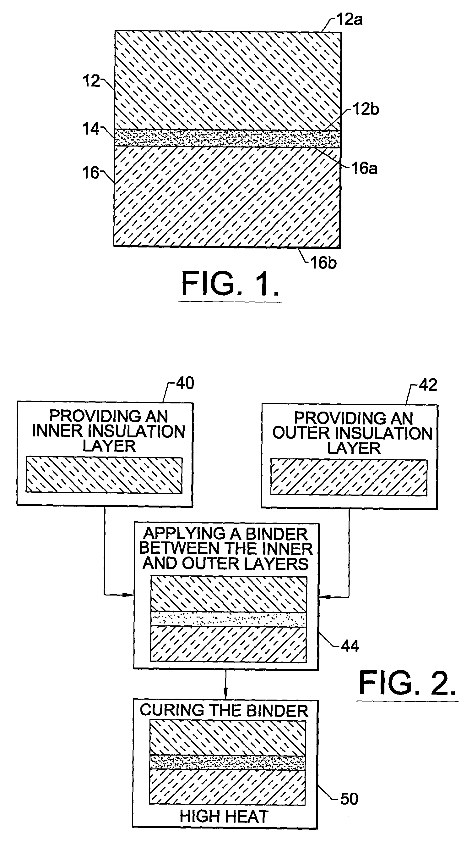 Multi-layer ceramic fiber insulation tile