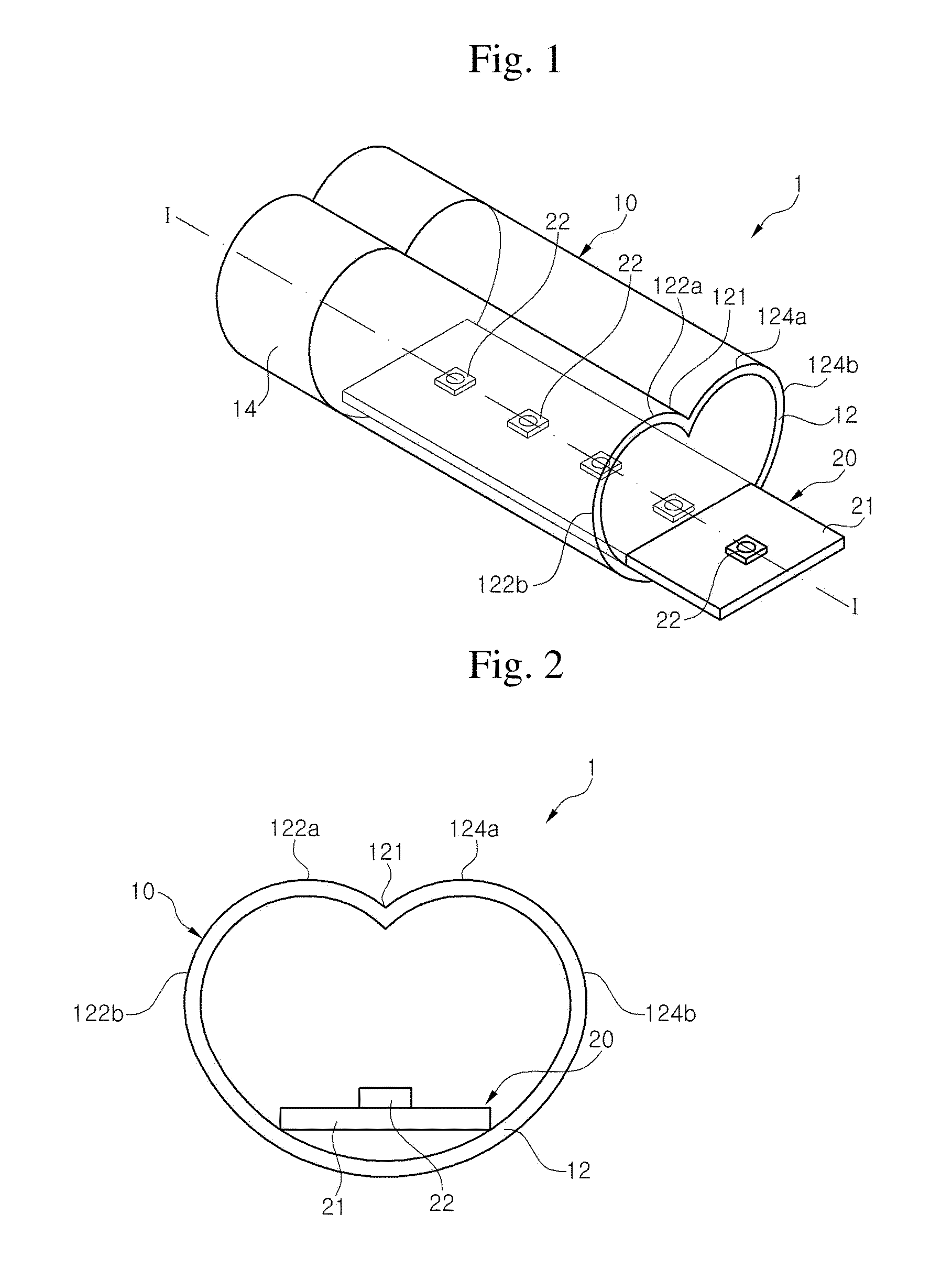 Tube-type or channel-type LED lighting apparatus