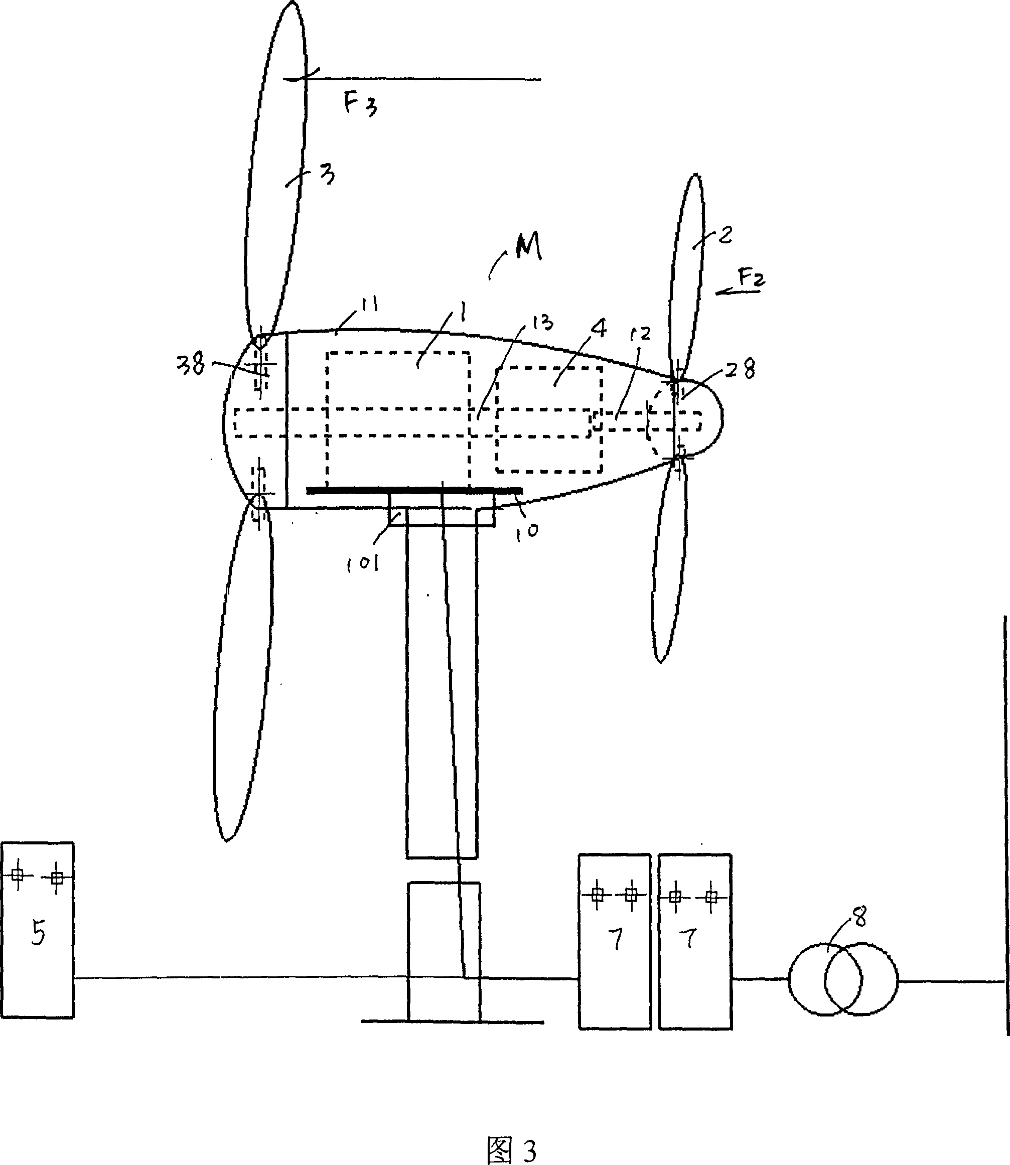 Variable speed and variable frequency wind power generation exciting method and double-rotor power generator thereof