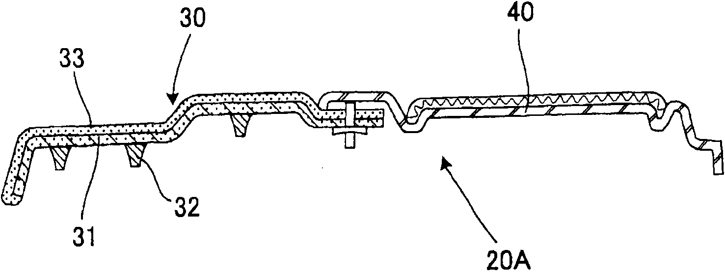 Inner-decoration component for automobile and method for the production thereof