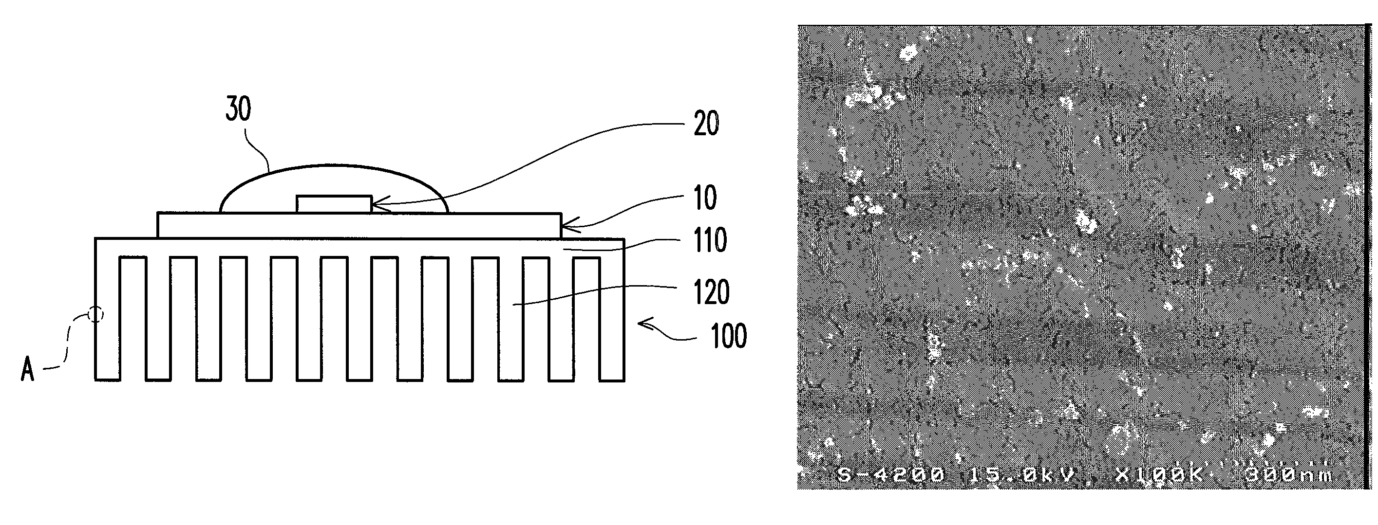 Heat sinking element and method of treating a heat sinking element