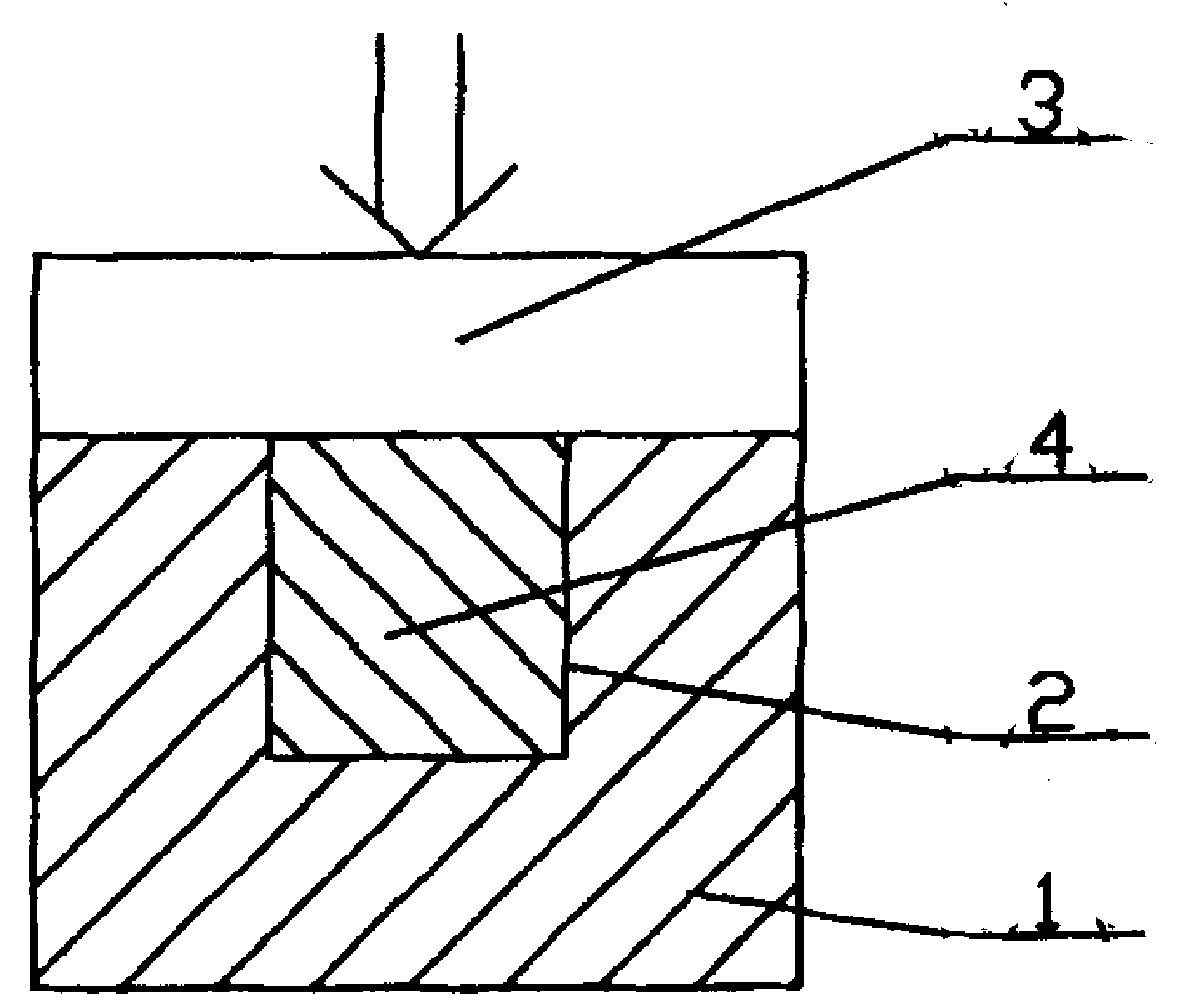 Method for preparing copper base electrode powder deformation compound material