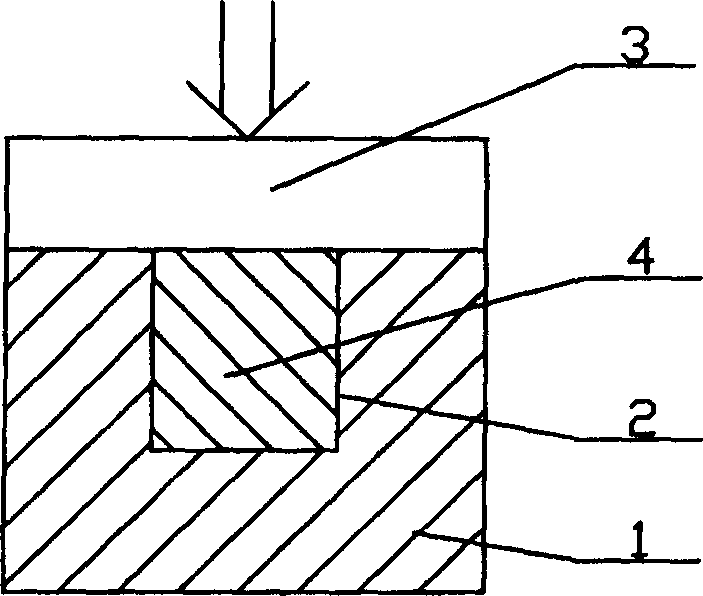 Method for preparing copper base electrode powder deformation compound material