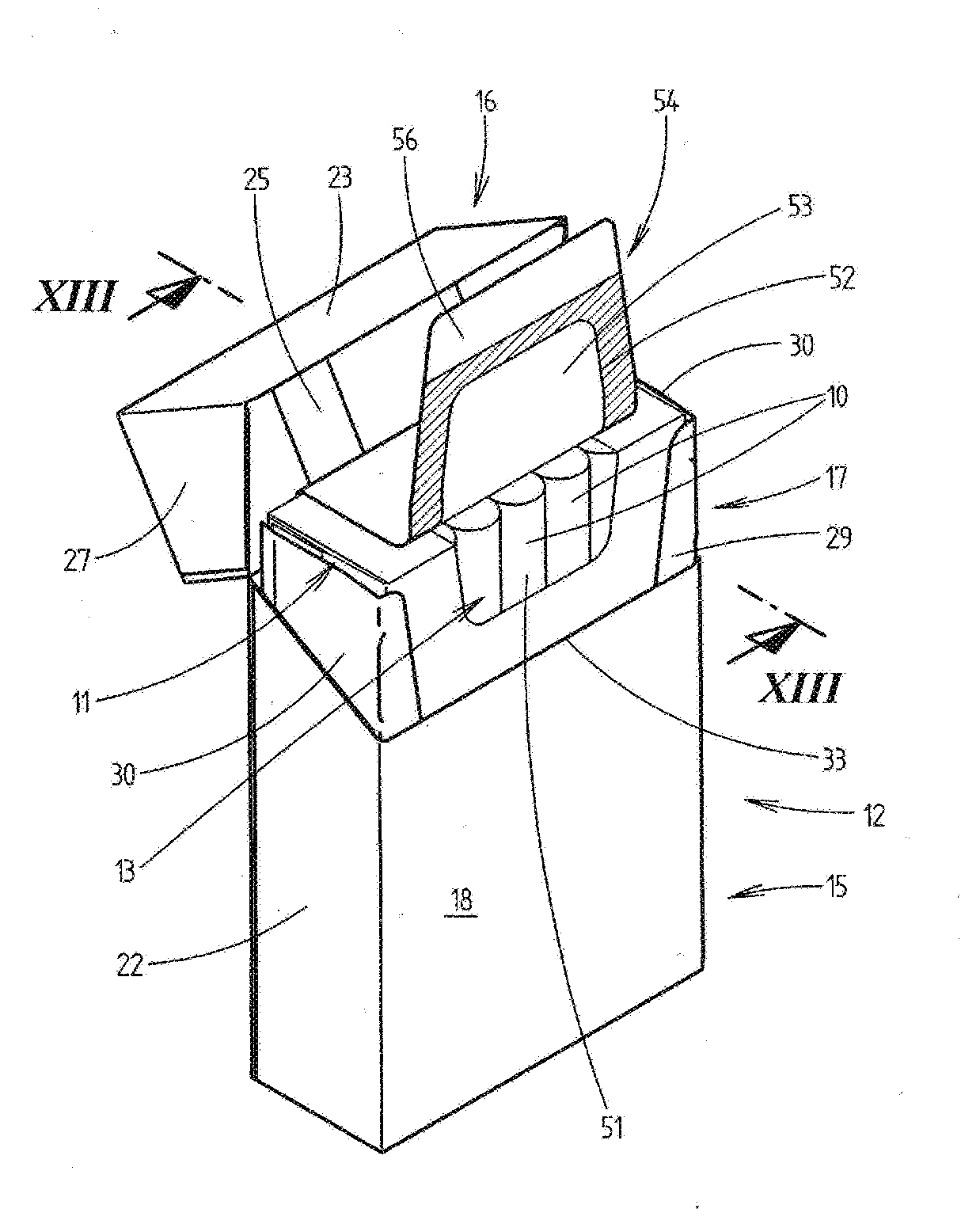 Method for producing a package for cigarettes