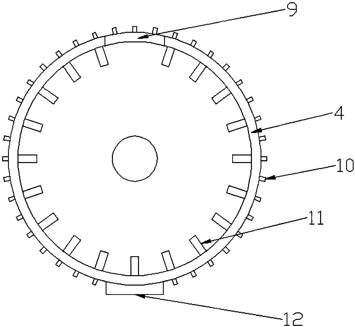 Transverse medicinal material machining cleaning device