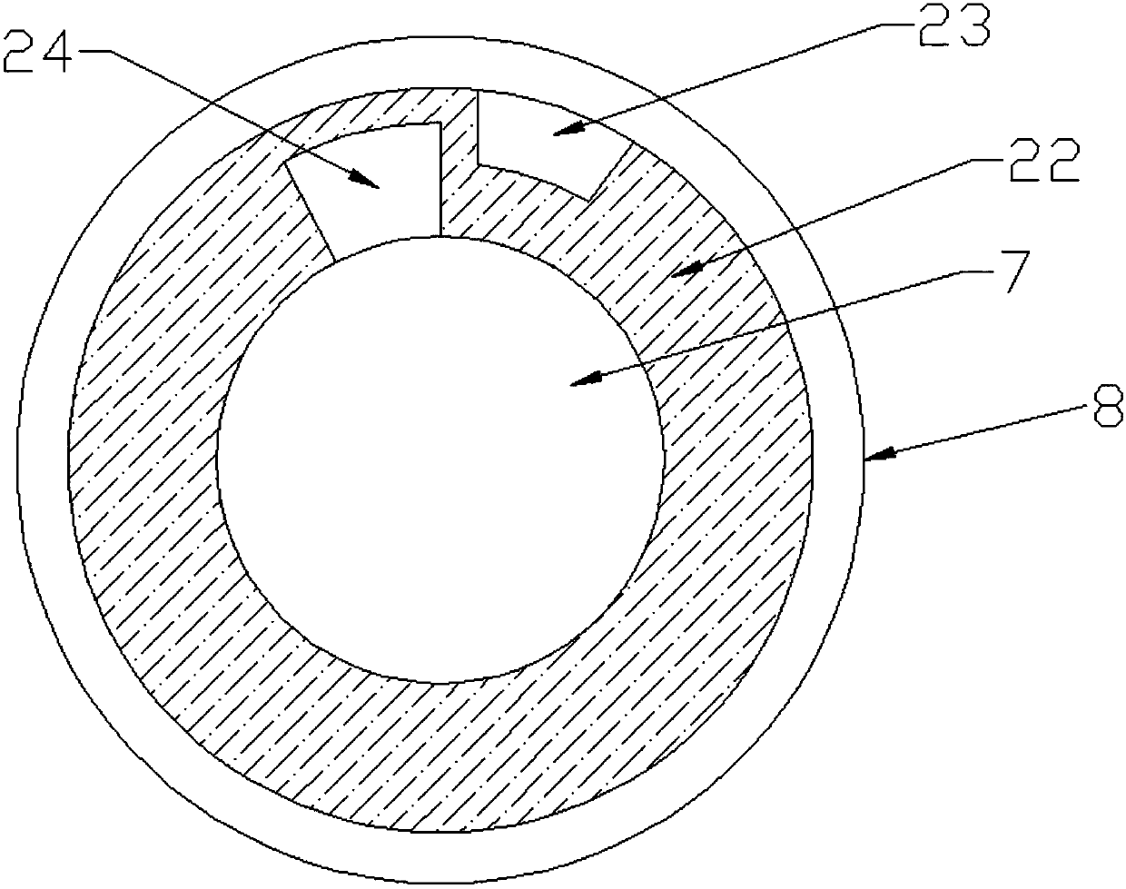 Transverse medicinal material machining cleaning device