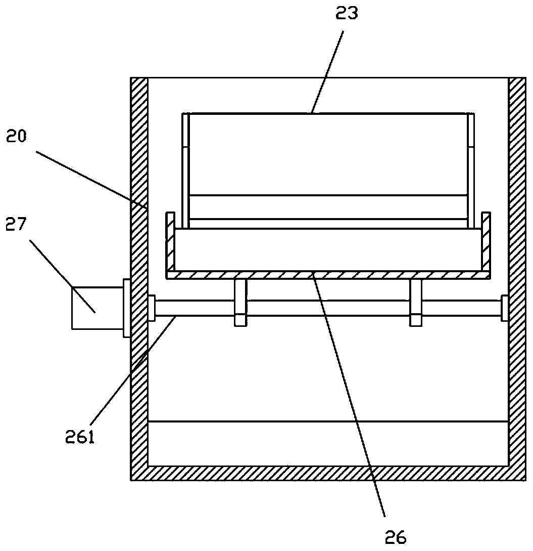 Drying main unit of continuous grain drying device