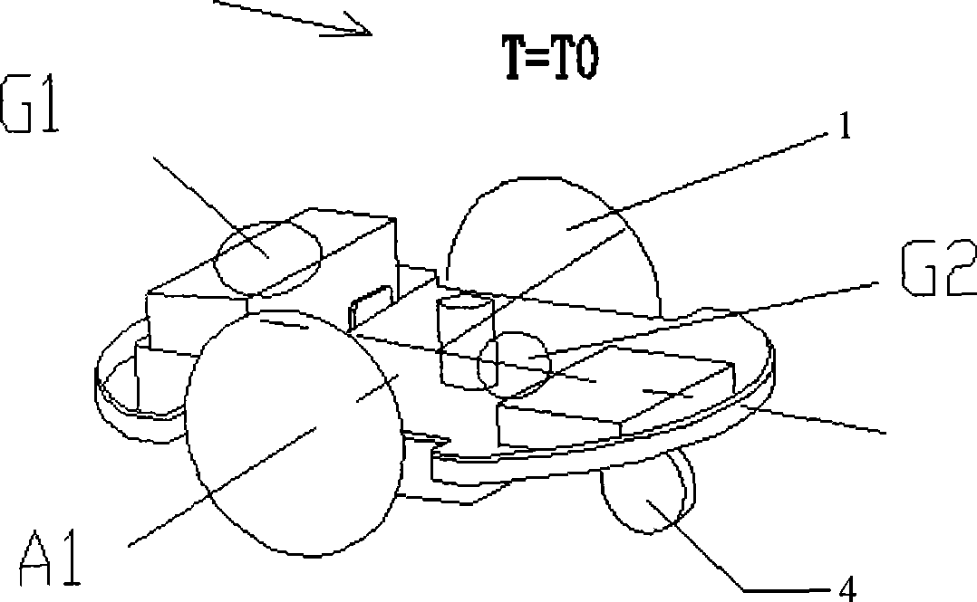 Arrangement method of grass cutter barycenter