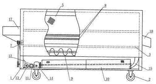 Double-barrel hot pepper pedicel cutting machine and pedicel cutting method