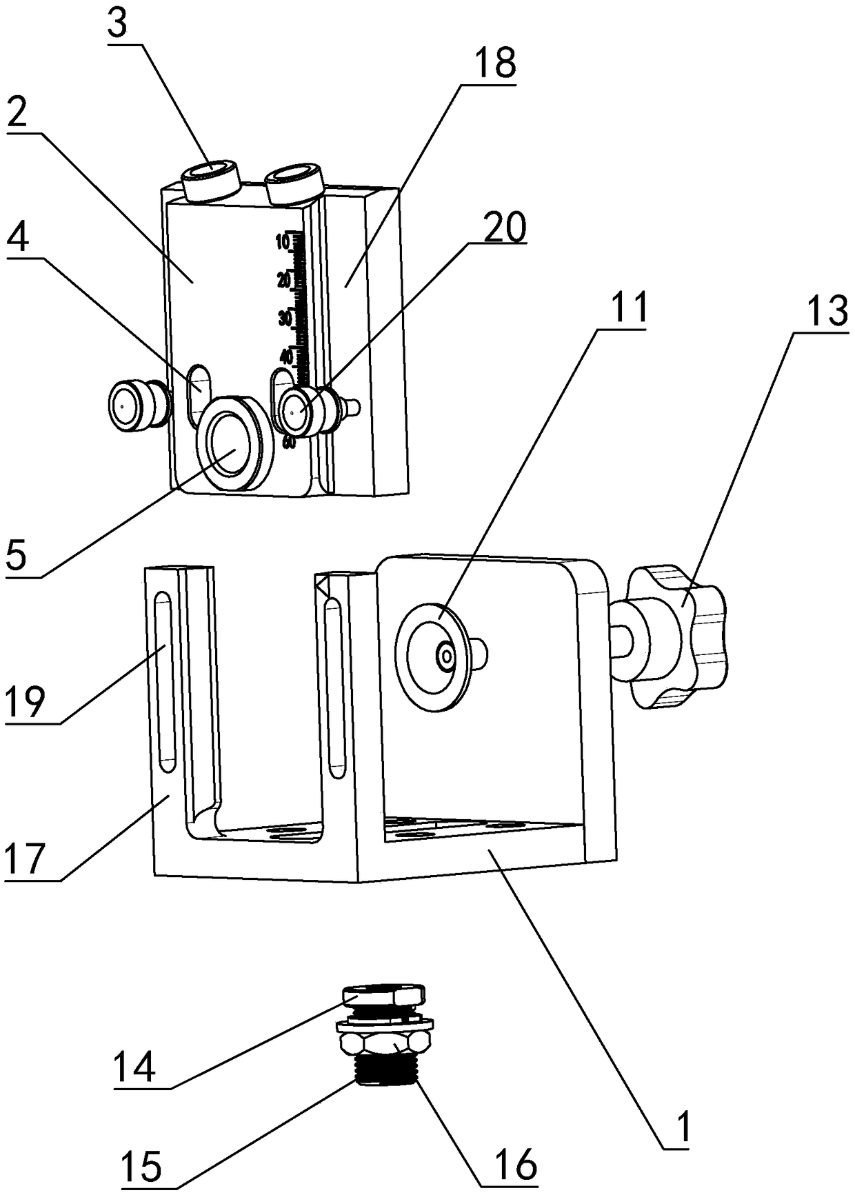 Dual-purpose locator for inclined holes and straight holes