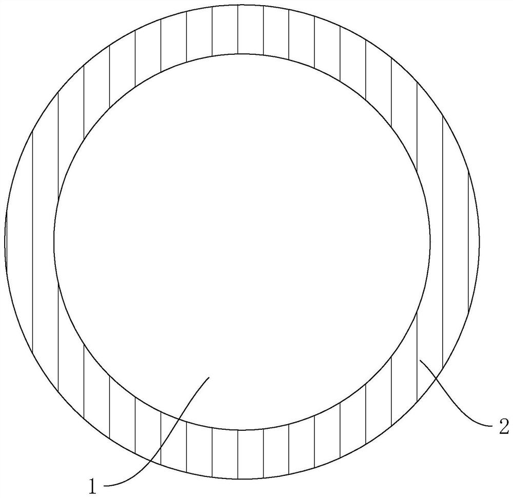 Pure adhesive film with core-shell structure and preparation method thereof