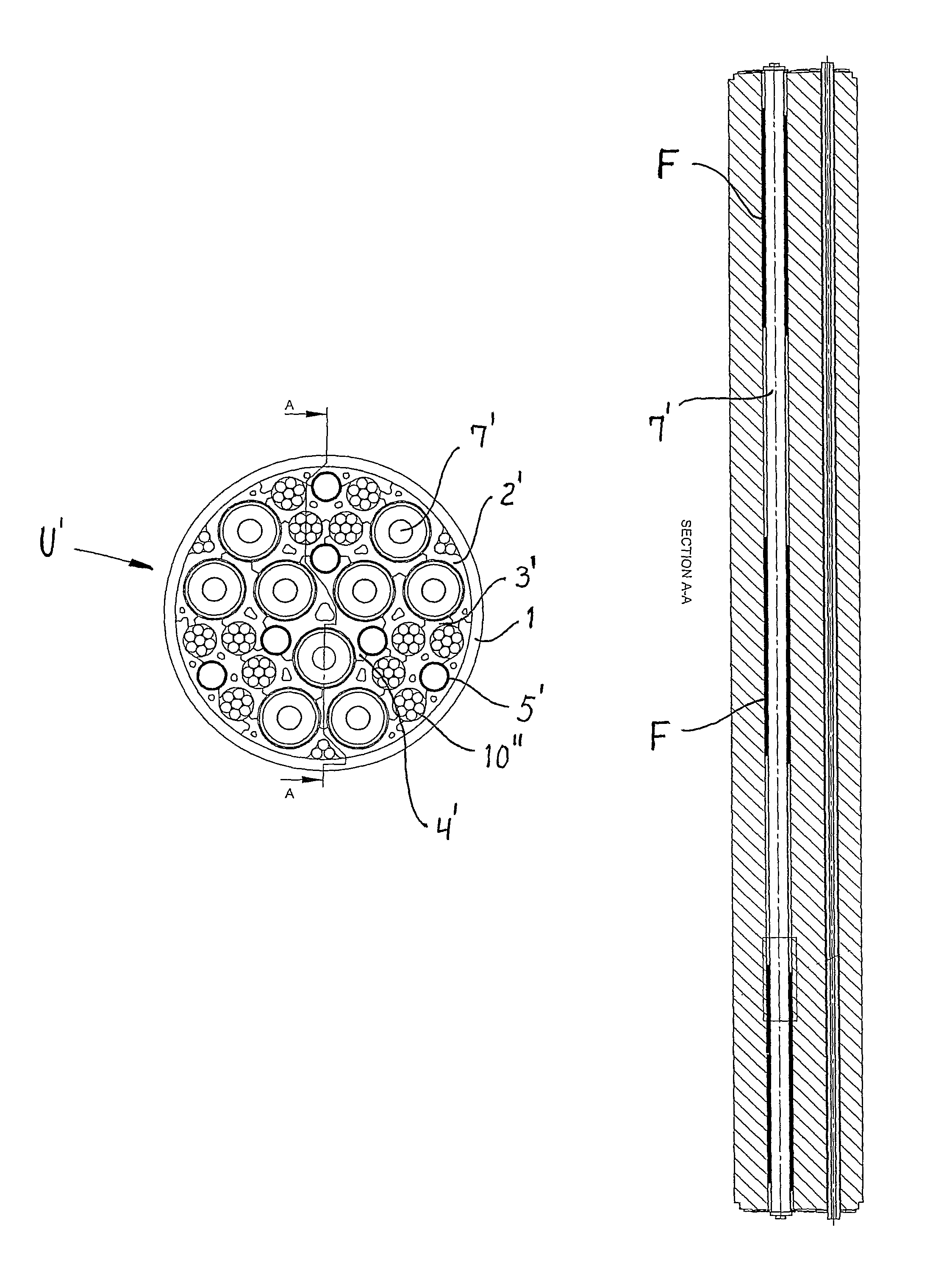 Vulcanised power umbilical