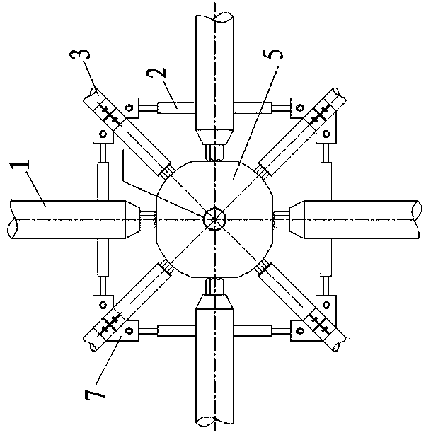 Reinforcement method for grid structure rod piece