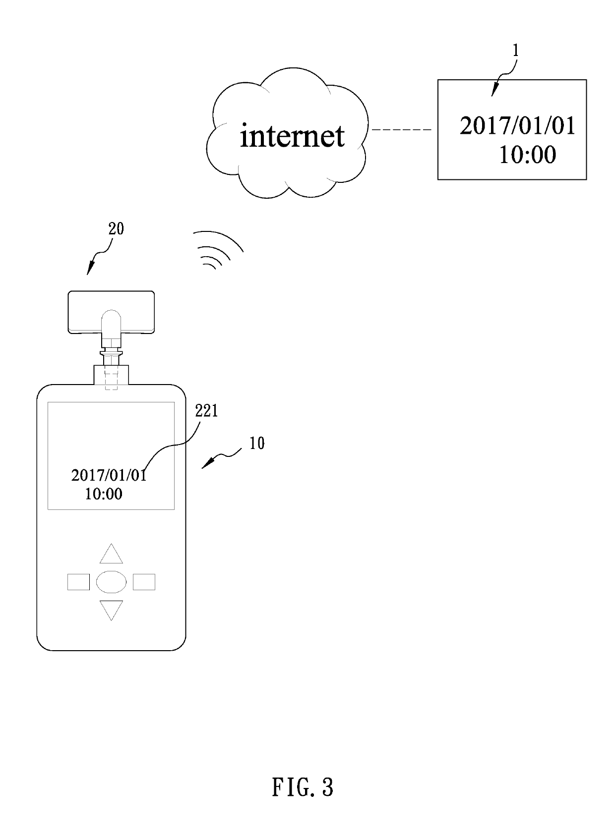 Warrant recording system and setting apparatus for pressure detector