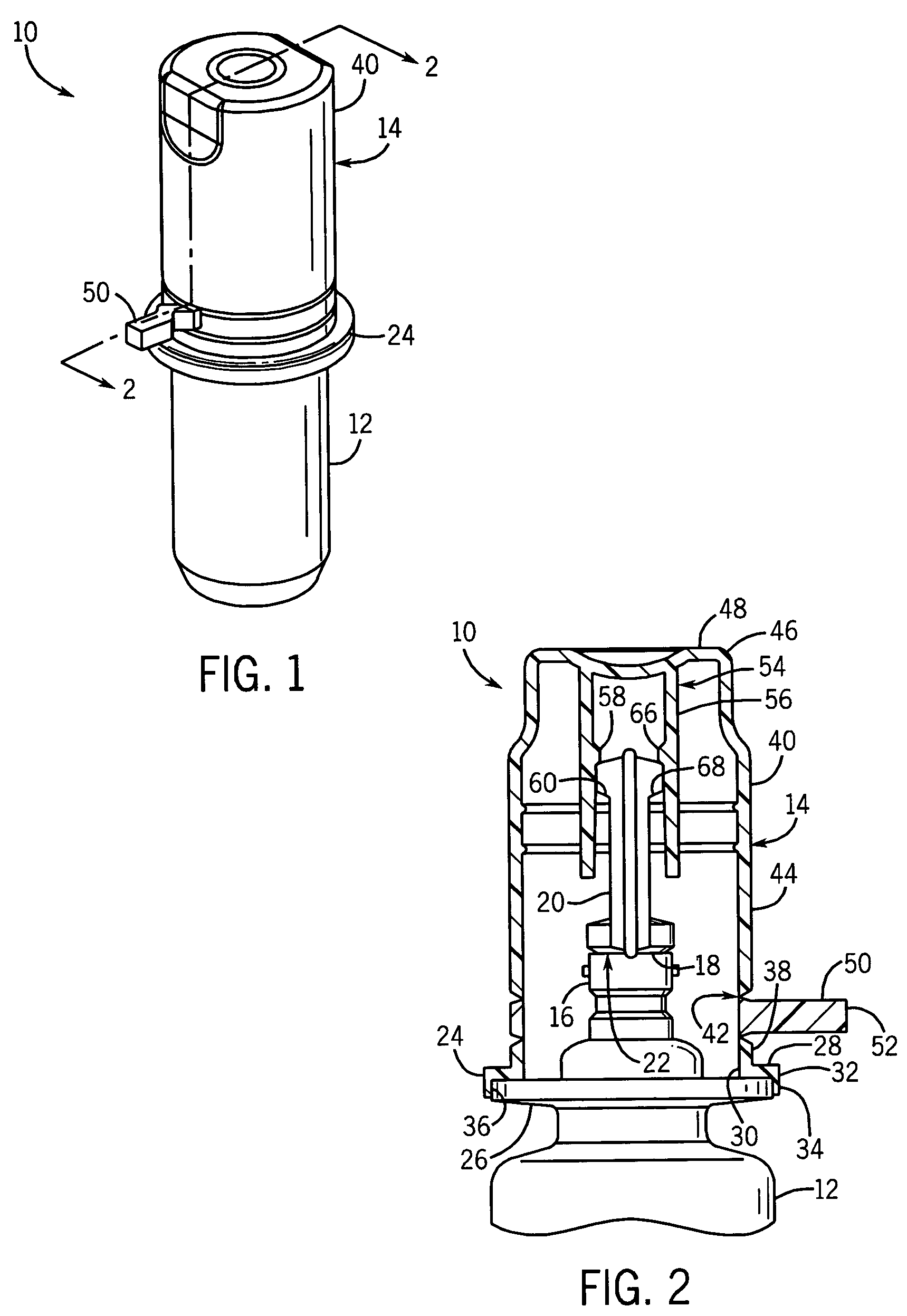 Blow fill sealed container with twist off top operated by overcap and method of forming the same