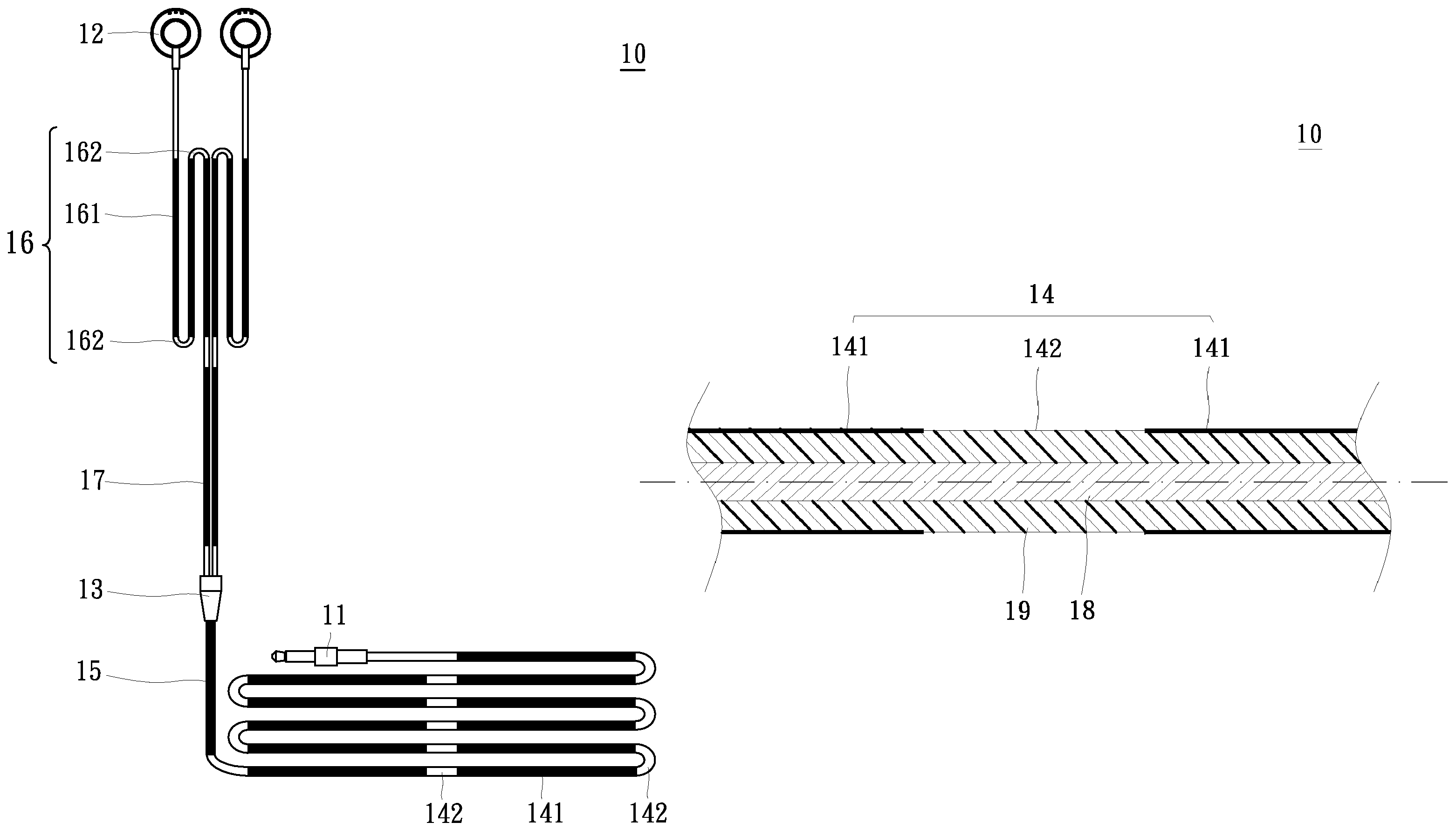 Cable of easy collection