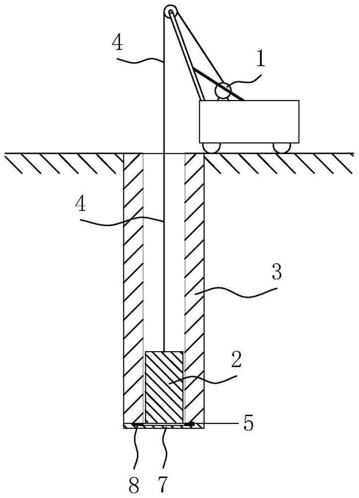 Method for automatically constructing prestressed pile