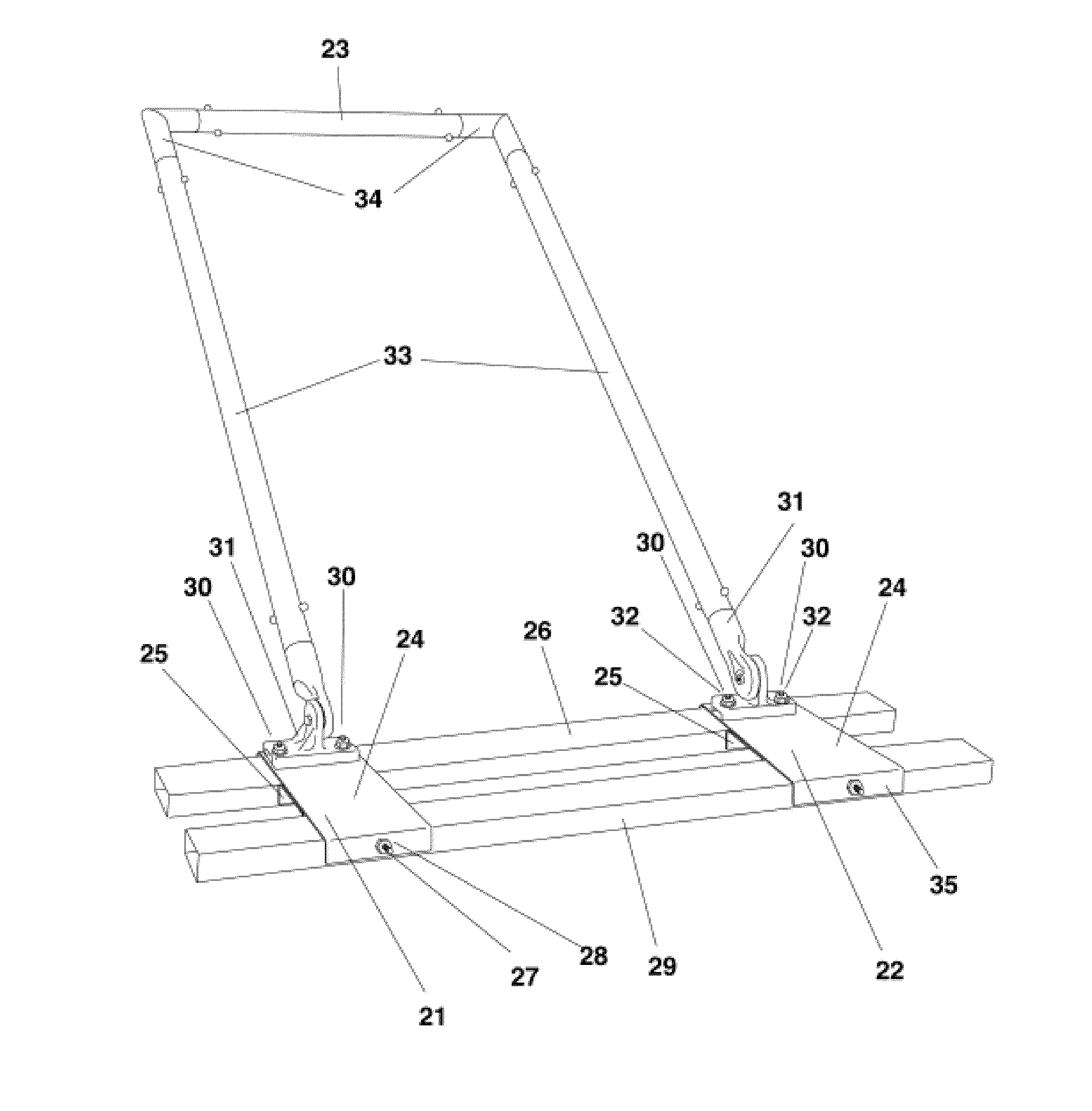 Ergonomic non-motorized vibratory concrete screed