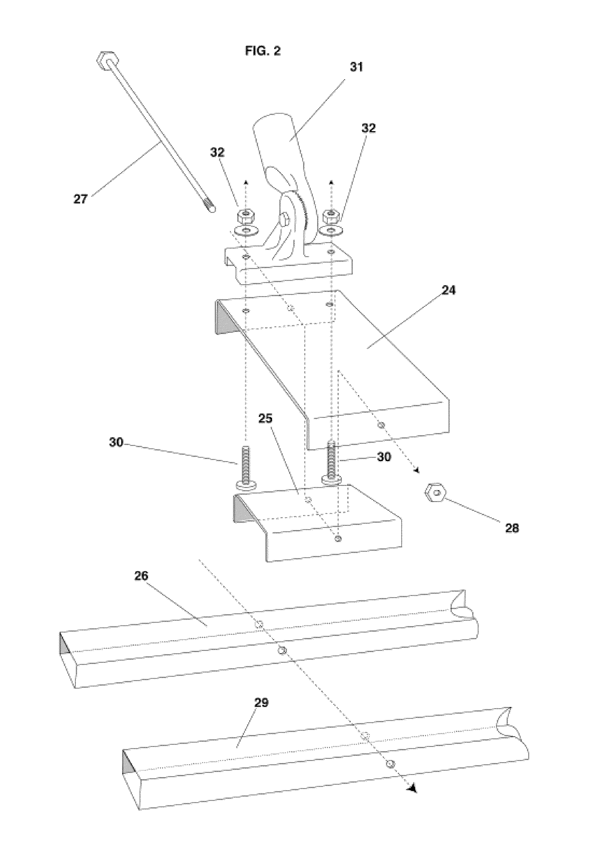 Ergonomic non-motorized vibratory concrete screed