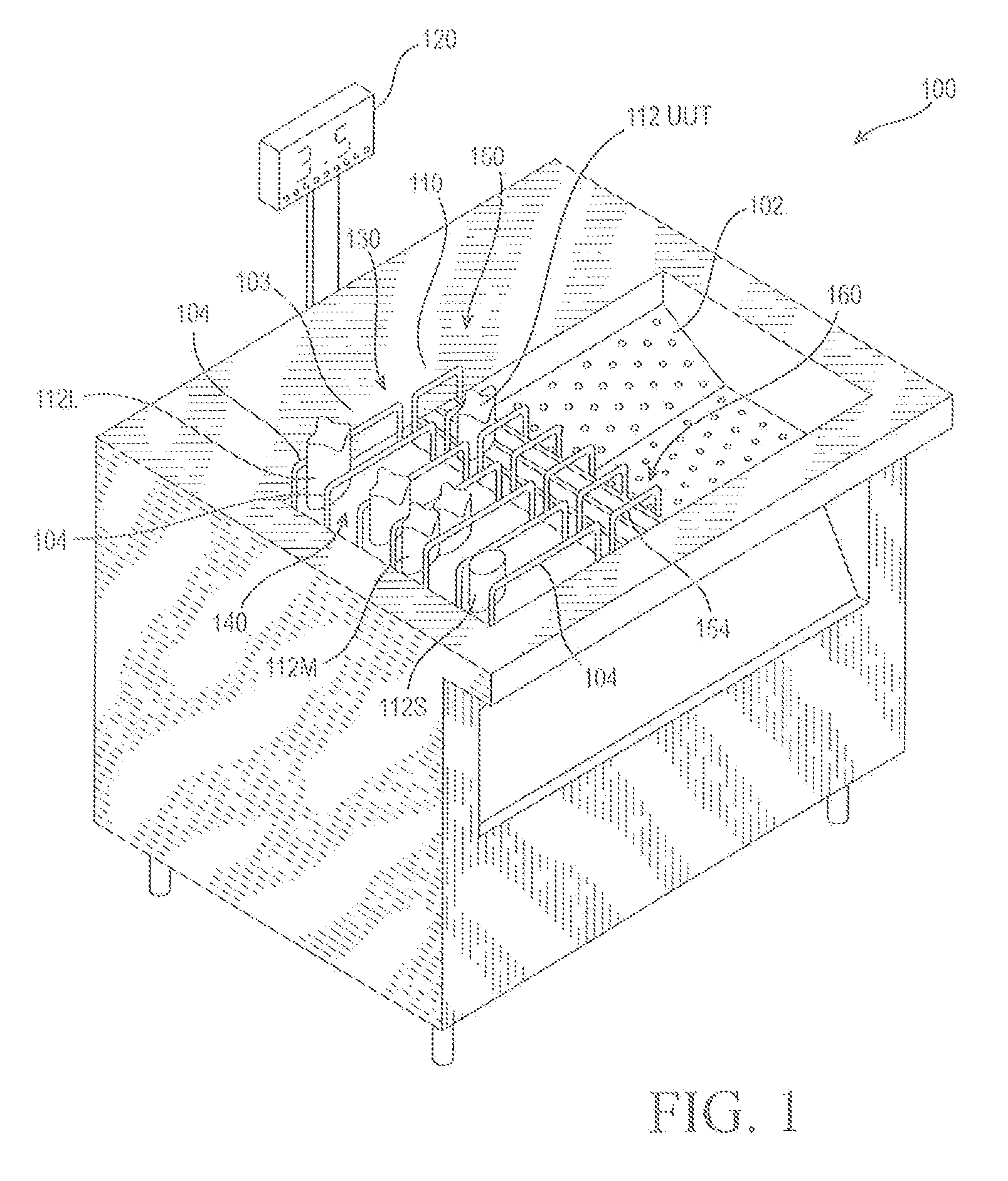 Fry station with integral portion weight sensing system and method