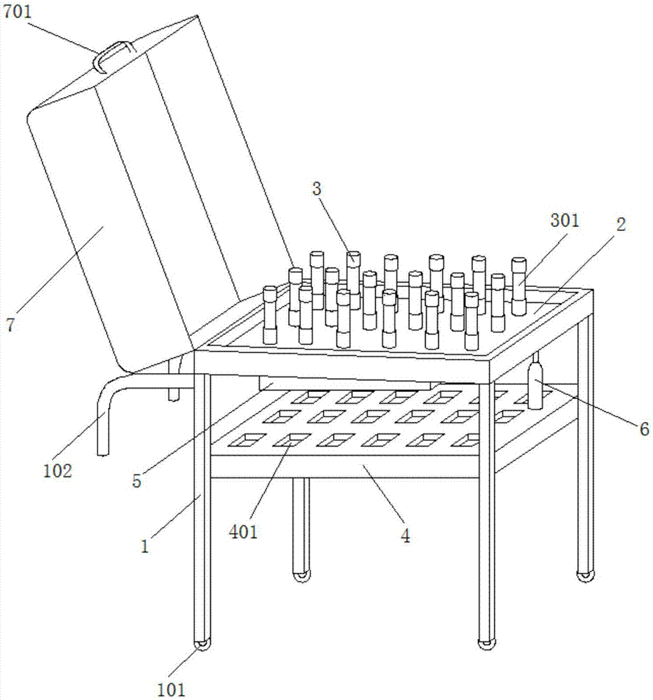 Blood recovery bottle collection and water control device