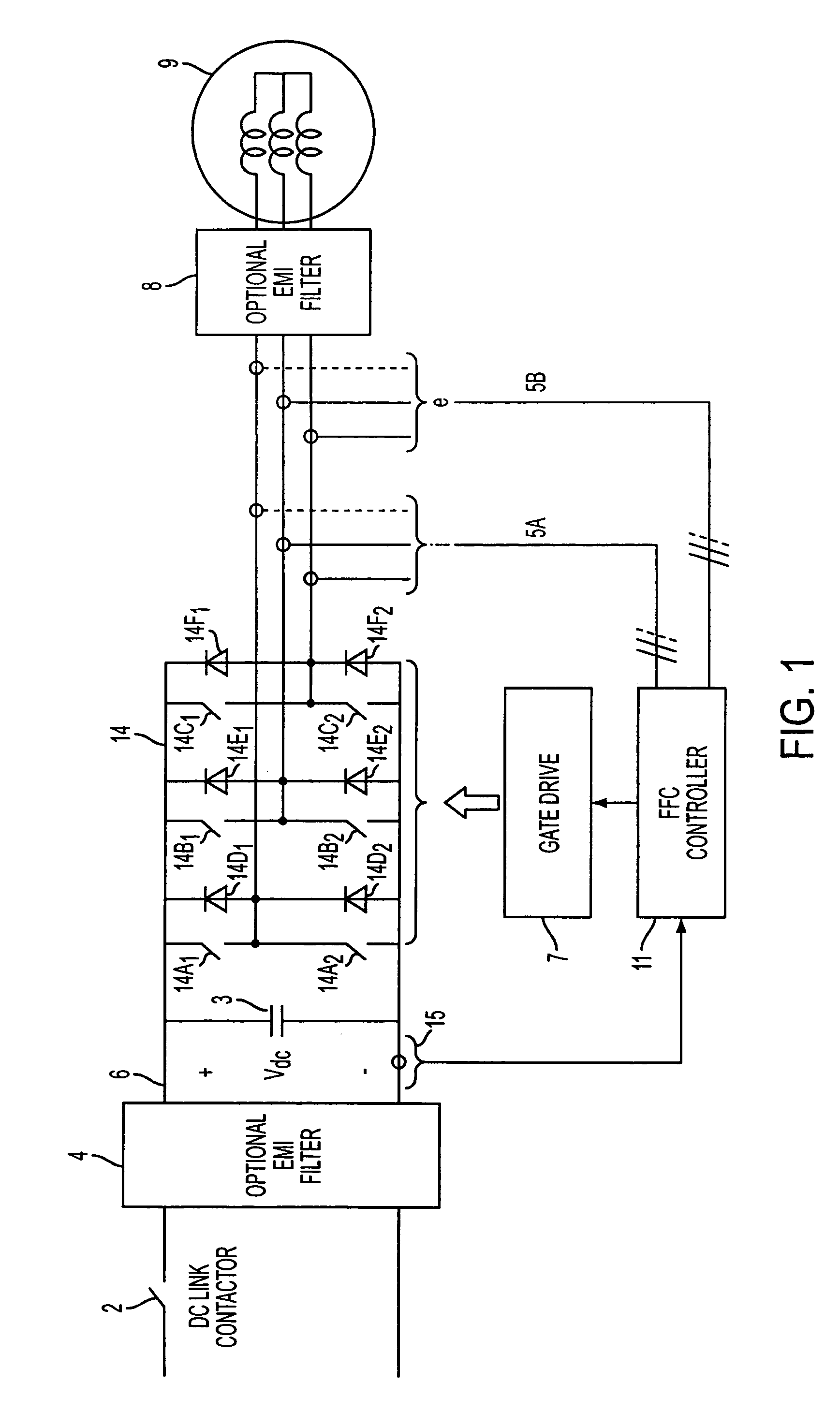 Enhanced floating reference frame controller for sensorless control of synchronous machines