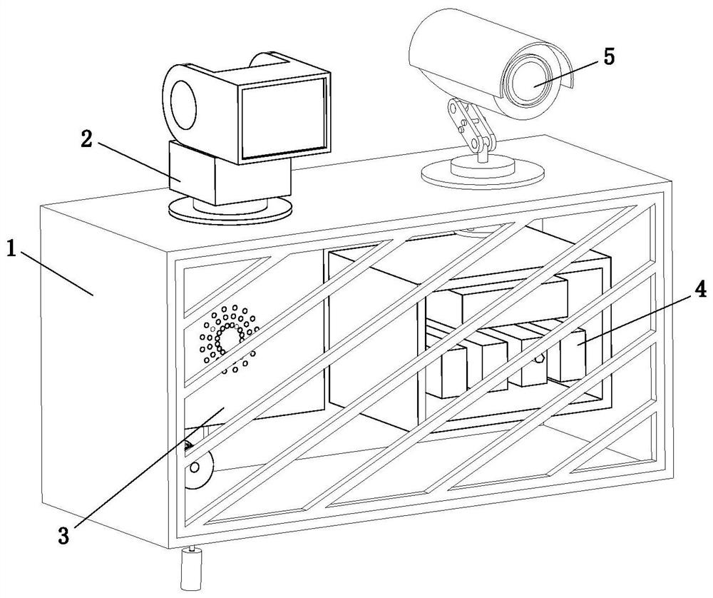 Emergency lamp for positioning trapped person in fire disaster